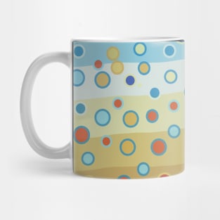 Abstract Bubbles Trout Art Nature Inspired Fish Colors Pattern Fishing Gifts Mug